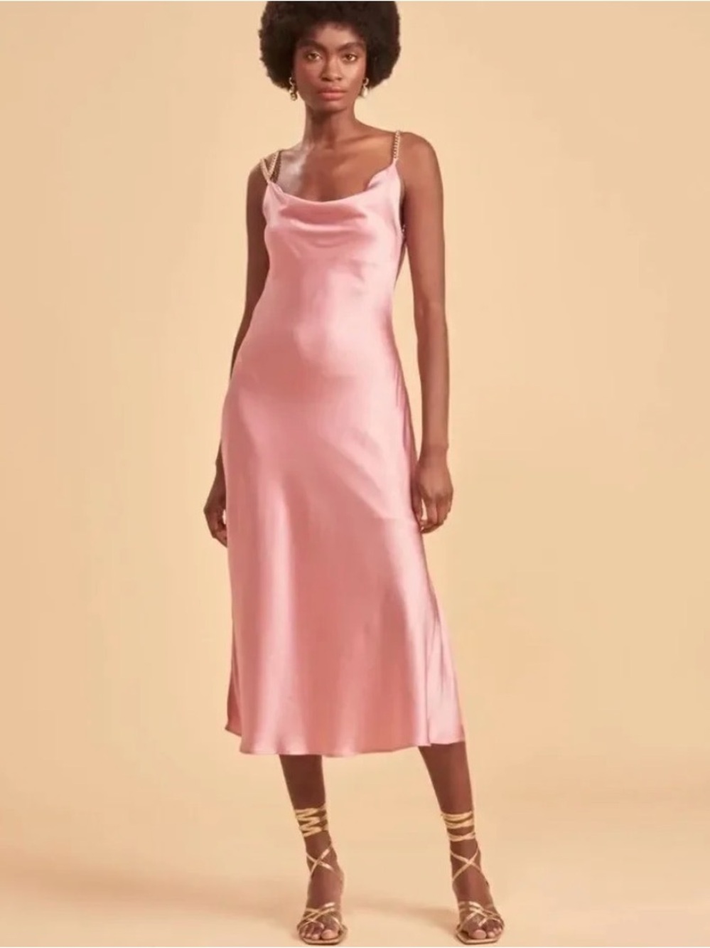 Aiifos Talia Dress in Rose NWOT Size S Femenine Coquette